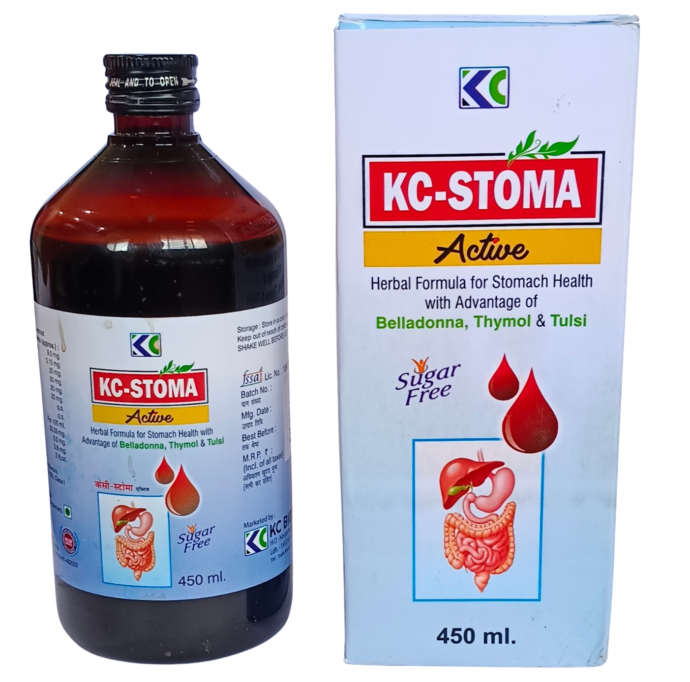 KC Stoma Active 450 ml stomach care syrup