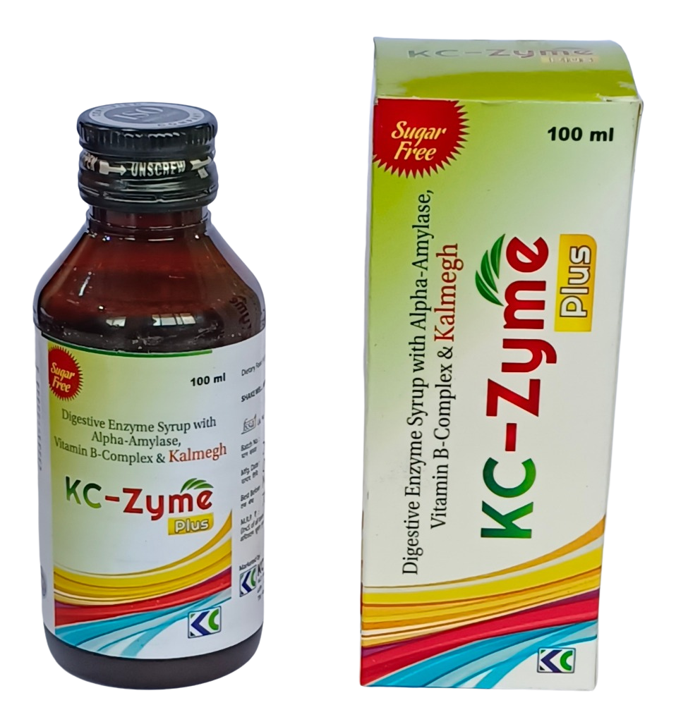 KC Zyme Plus 100 ml digestive enzyme syrup
