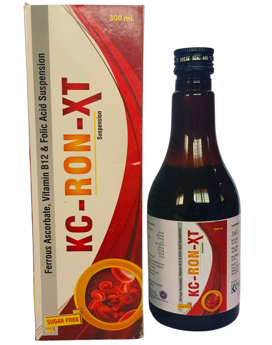 KC Ron XT iron and folic acid syrup